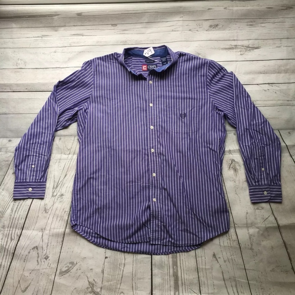 Chaps Easy Care Button Down Long Sleeve Shirt